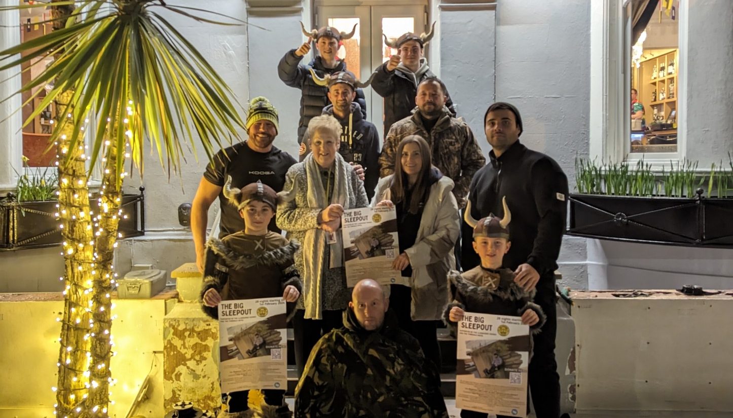The Llandudno Vikings take on ‘The Big Sleepout’ for Conwy Mind!